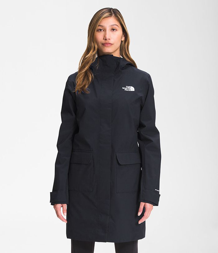 The North Face Womens Rain Jacket City Breeze Parka II 074RVIDNQ - Navy